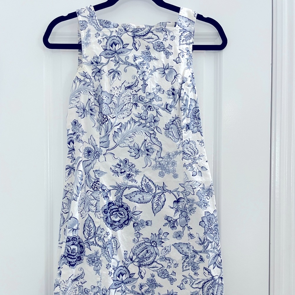 Ann Taylor blue floral dress, size 4